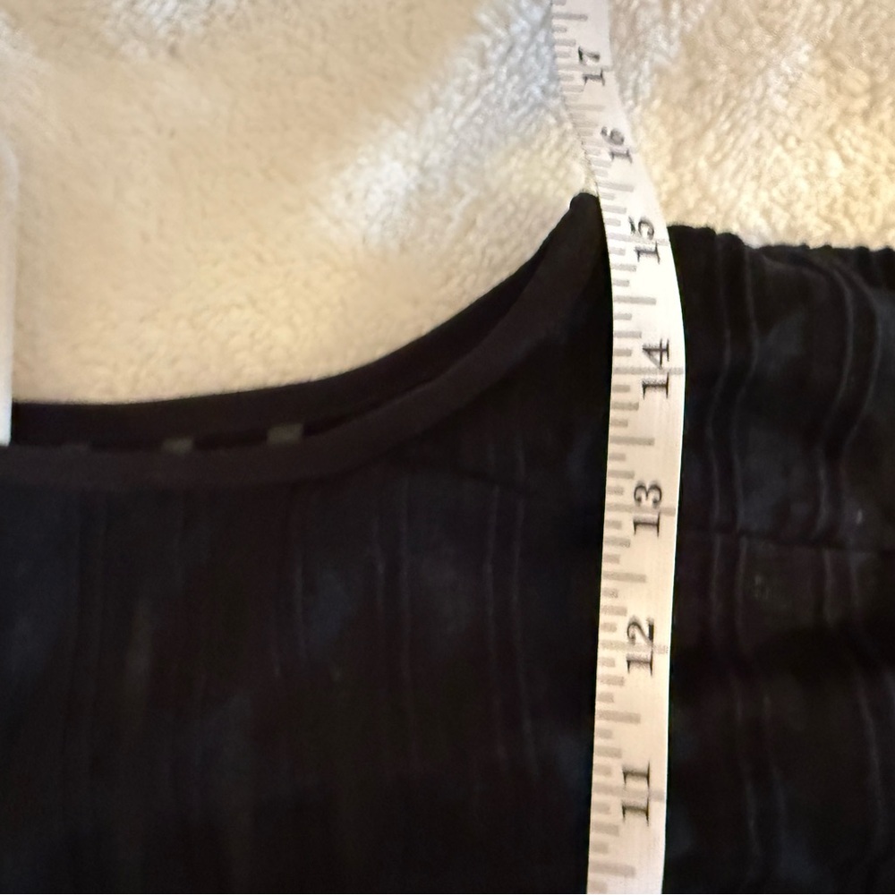 Nanette Lepore Black Sleeveless Midi Dress with Lace-Style Panel - Picture 5 of 7
